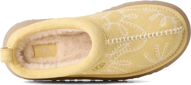 UGG Tazz Botanic muiltjes met borduursel en plateauzool Geel - Foto 4