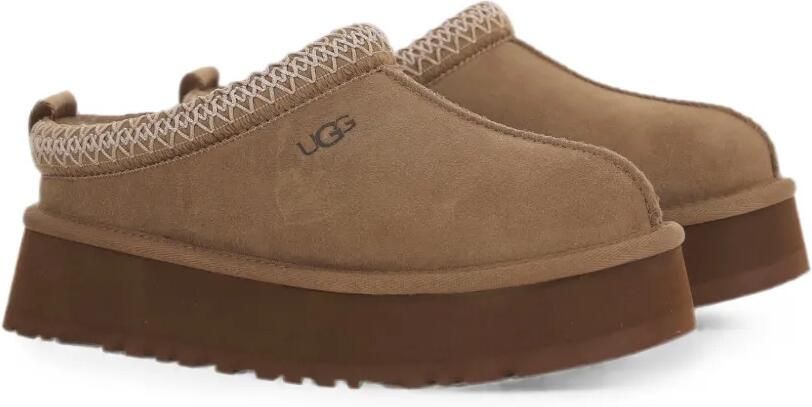 UGG Tazz II suède slippers met plateauzool Bruin - Foto 4