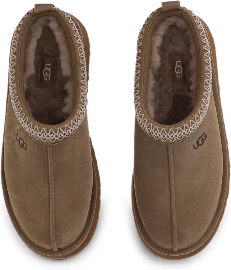 UGG Tazz II suède slippers met plateauzool Bruin - Foto 2