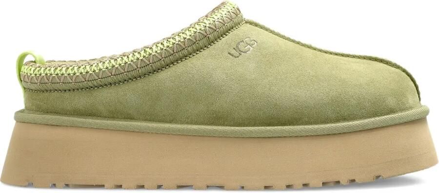UGG Tazz II suède slippers met plateauzool Groen