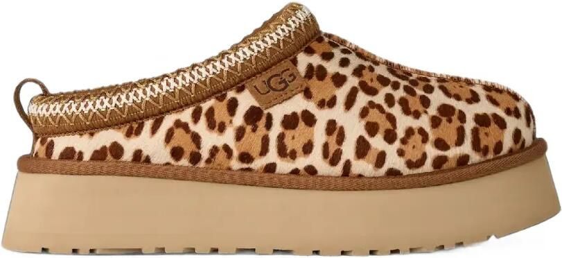 UGG Tazz Plains slippers met luipaardprint Beige