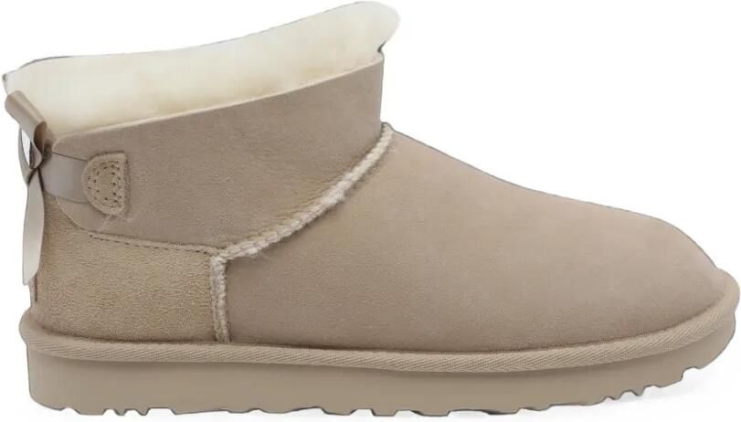 UGG Ultra Mini Bailey suede boots Beige - Foto 4