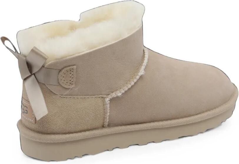 UGG Ultra Mini Bailey suede boots Beige - Foto 3