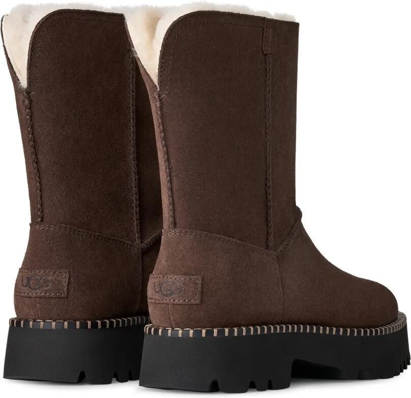 UGG Uptowner kalfsleren suède enkellaarzen Bruin - Foto 3