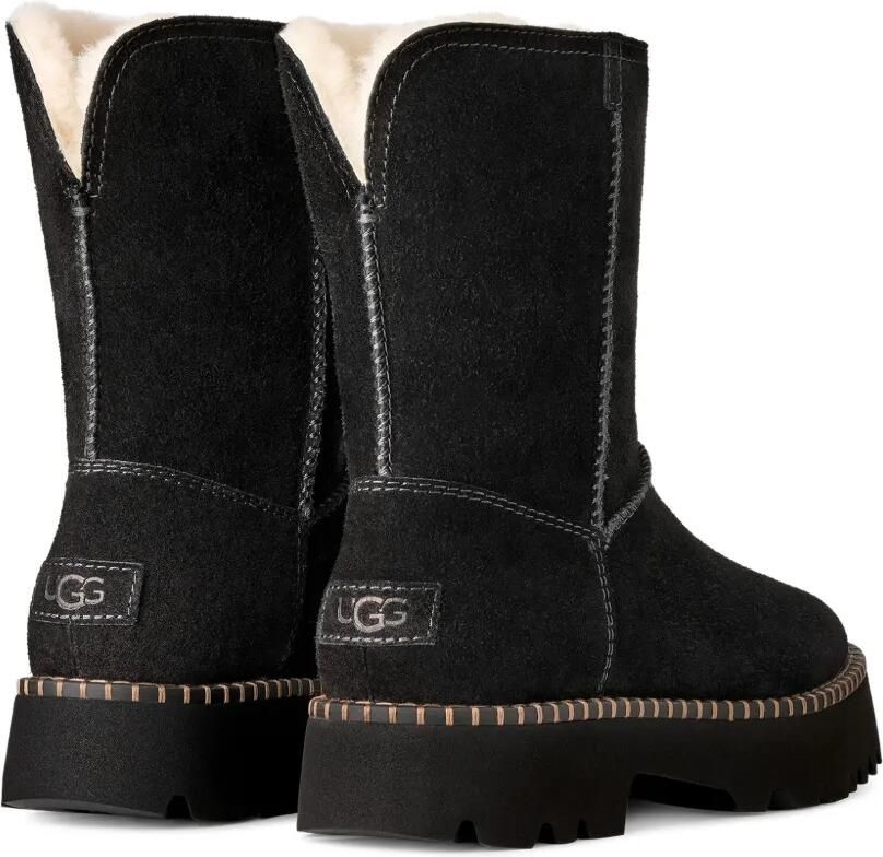 UGG Uptowner kalfsleren suède enkellaarzen Zwart - Foto 2