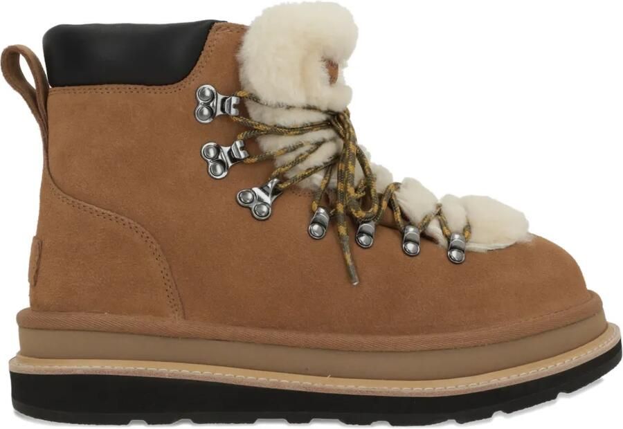 UGG Veterlaarzen met afwerking van imitatiebont Bruin