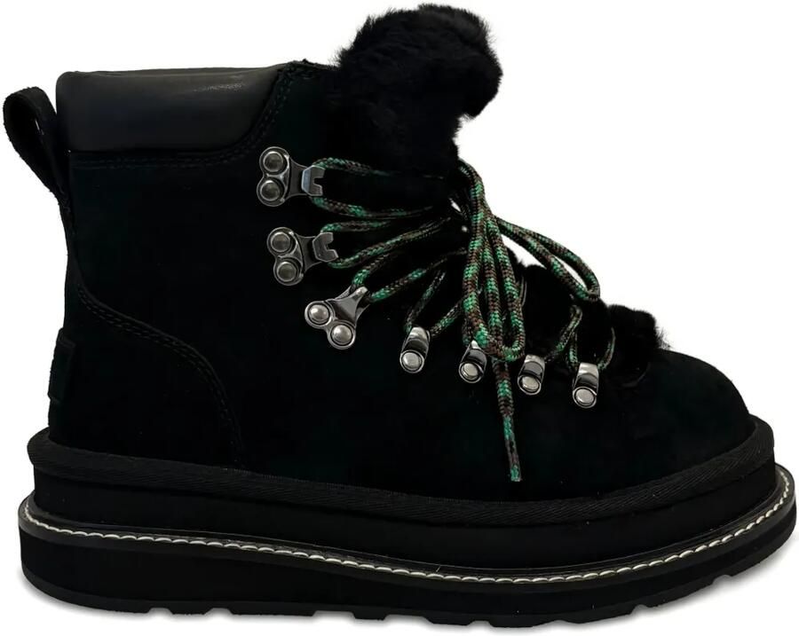 UGG Veterlaarzen met afwerking van imitatiebont Zwart