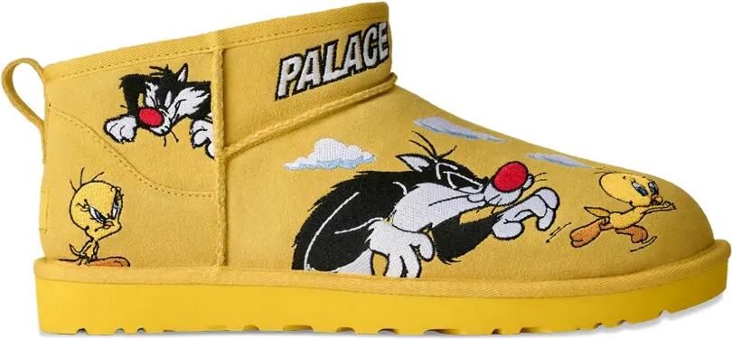 UGG x Palace x Looney Tunes Ultra kleine laarzen Geel