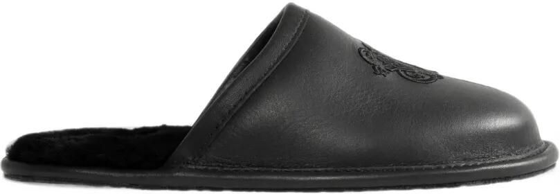 UGG x Willy Chavarria Hotel kalfsleren slippers Zwart