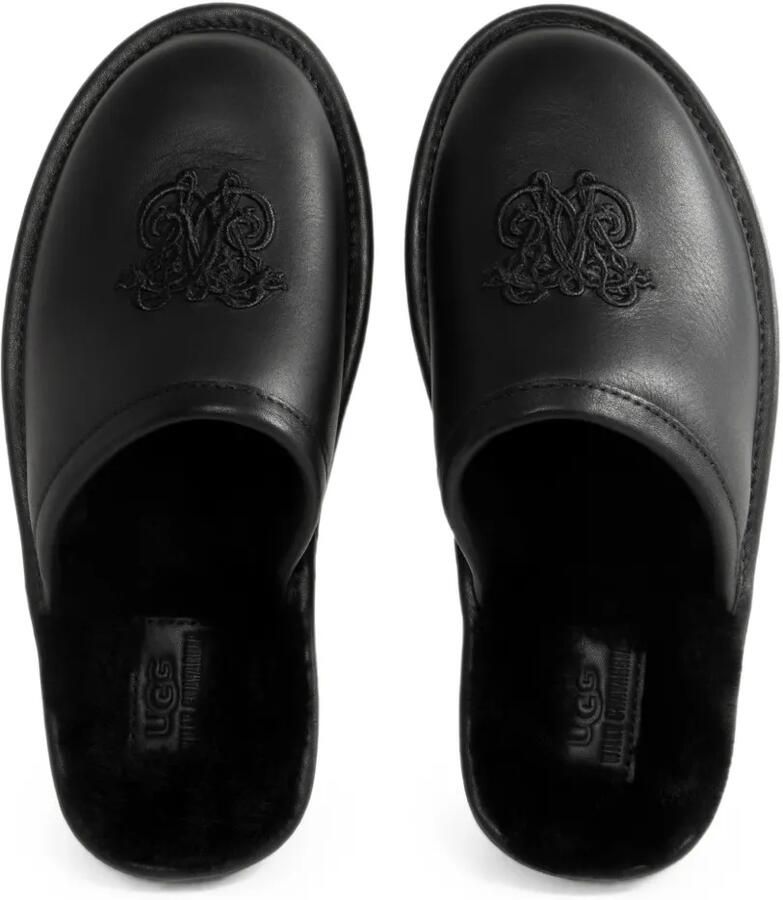 UGG x Willy Chavarria Hotel kalfsleren slippers Zwart - Foto 2