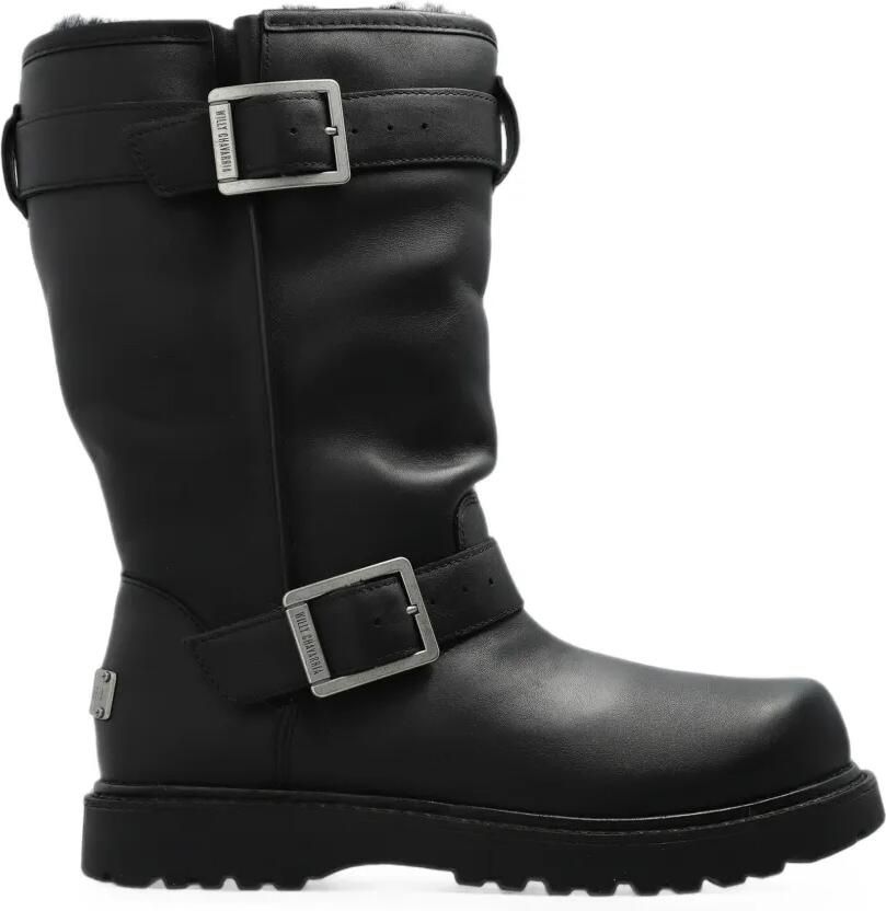 UGG x Willy Chavarria leren laarzen met gesp-detail Zwart