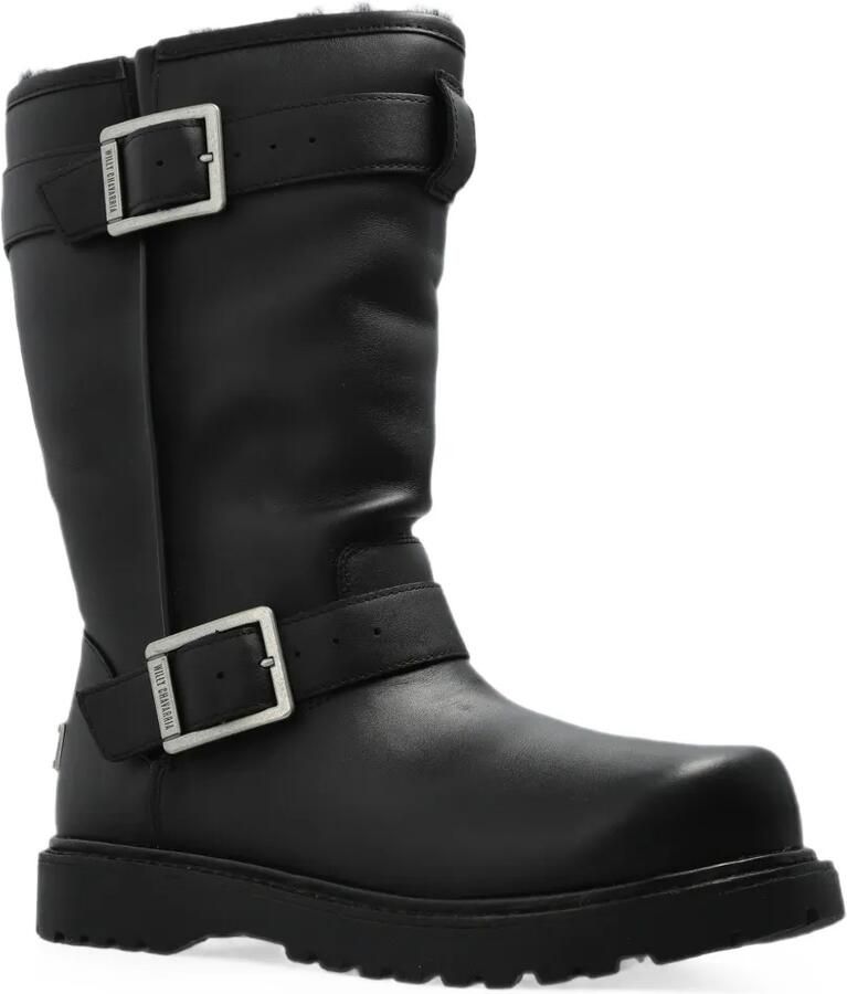 UGG x Willy Chavarria leren laarzen met gesp-detail Zwart - Foto 2
