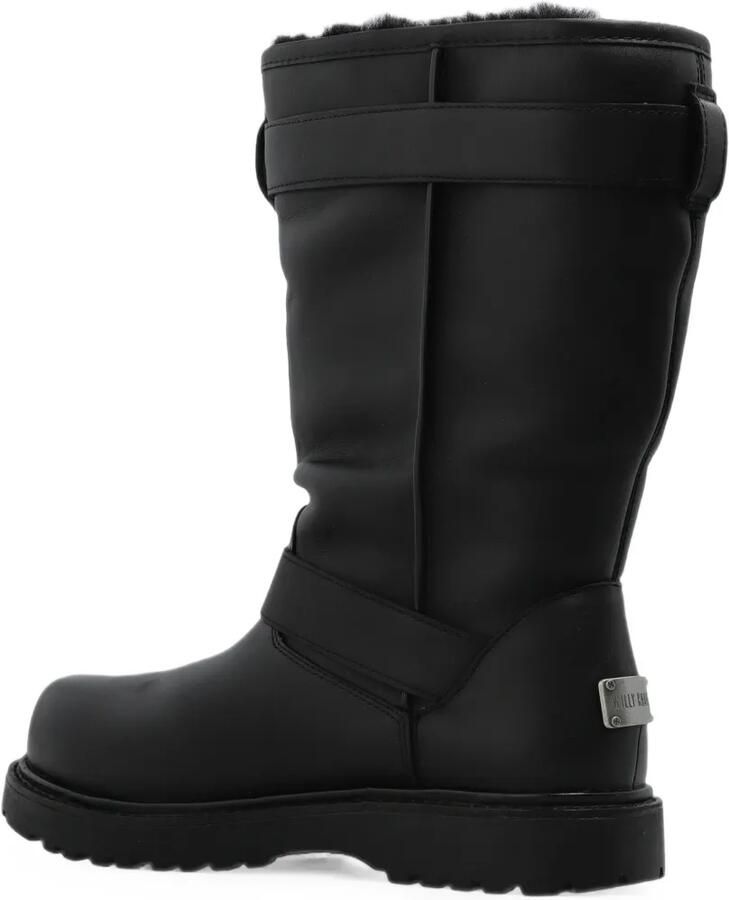 UGG x Willy Chavarria leren laarzen met gesp-detail Zwart - Foto 3