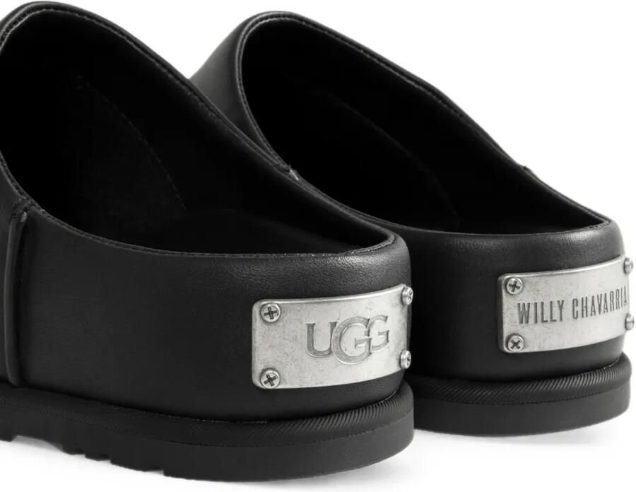 UGG x Willy Chavarria Otzo kalfsleren klompen Zwart - Foto 3