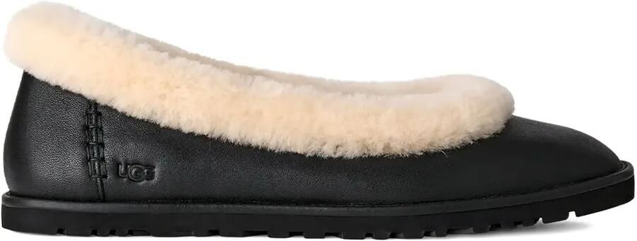 UGG Zora leren ballerina's Zwart