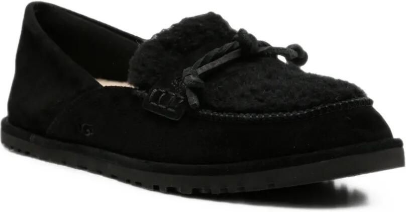 UGG Zora loafers met lammy afwerking en strik Zwart - Foto 2