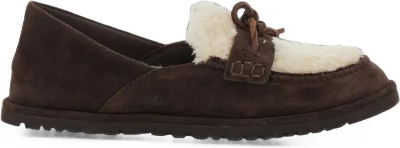 UGG Zora loafers met lammy afwerking en strikdetail Bruin