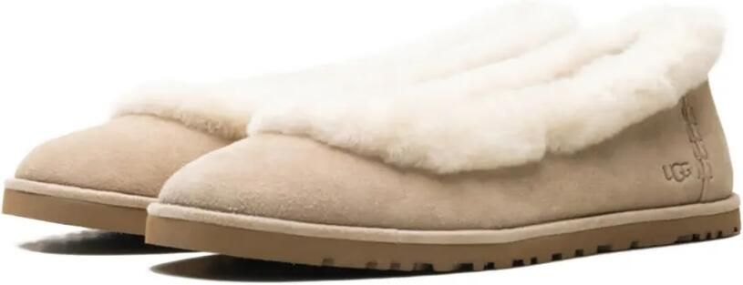 UGG Zora suède ballerina's met lammy afwerking Beige - Foto 2