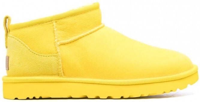 UGG Ultra Mini enkellaarzen Geel