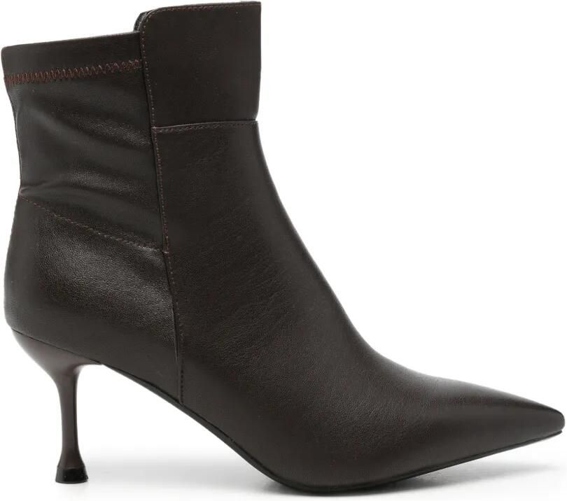 Uma parker Stiletto enkellaarzen met puntige neus Bruin - Foto 2
