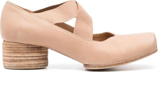 Uma Wang 50 mm leren pumps Beige