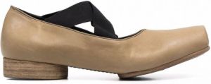 Uma Wang Ballerina's met vierkante neus Groen