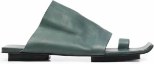 Uma Wang Leren sandalen Groen
