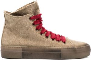 Uma Wang Linnen sneakers Bruin