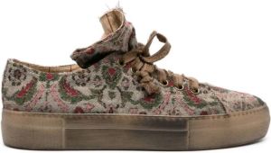 Uma Wang Sneakers met gerafeld effect Beige