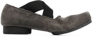 Uma Wang Ballerina's met vierkante neus Groen