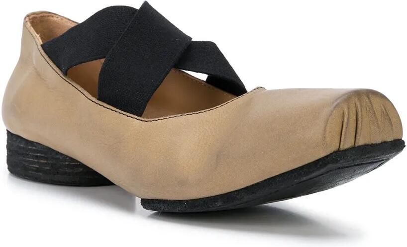 Uma Wang Ballerina's met kruisbandjes Bruin - Foto 2