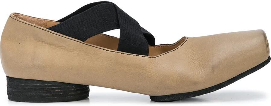 Uma Wang Ballerina's met kruisbandjes Bruin