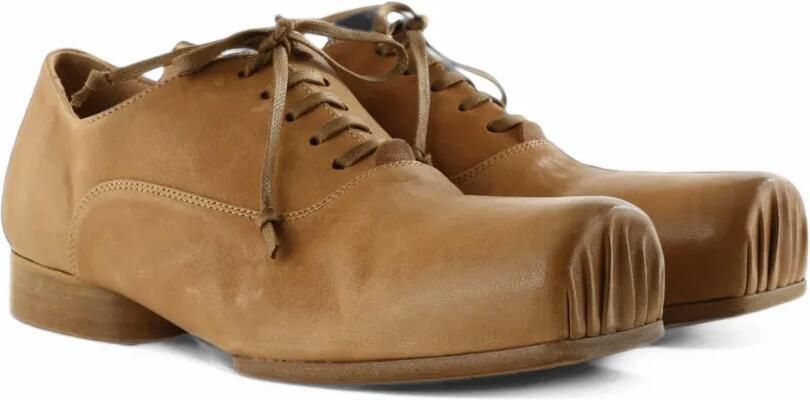 Uma Wang Ballet square-toe lace-up derby shoes Beige - Foto 2