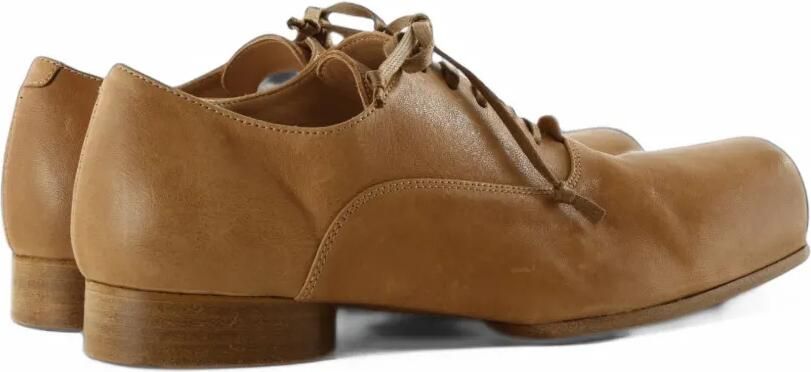 Uma Wang Ballet square-toe lace-up derby shoes Beige - Foto 3
