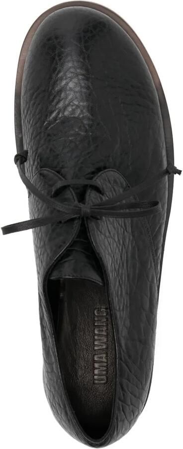 Uma Wang Derby schoenen met textuur Zwart - Foto 4