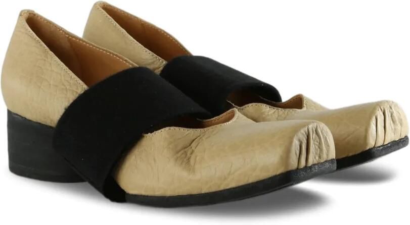 Uma Wang Elastische ballerina's met vierkante neus Beige - Foto 2