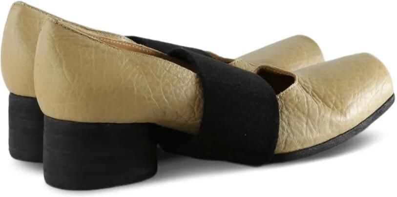Uma Wang Elastische ballerina's met vierkante neus Beige - Foto 3