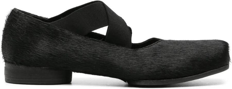 Uma Wang Leren ballerina's Zwart