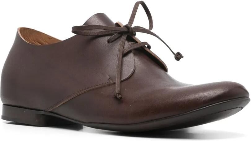 Uma Wang Leren Oxford schoenen Bruin - Foto 4