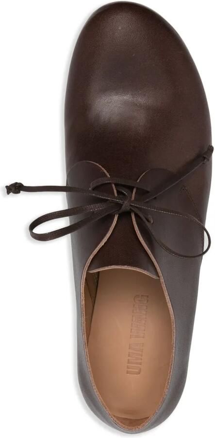 Uma Wang Leren Oxford schoenen Bruin - Foto 2