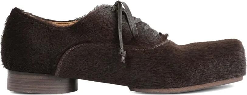 Uma Wang Oxford-schoenen van kalfshaar met vierkante neus Bruin