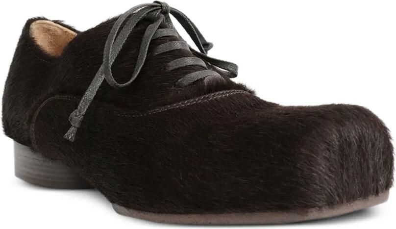 Uma Wang Oxford-schoenen van kalfshaar met vierkante neus Bruin - Foto 3