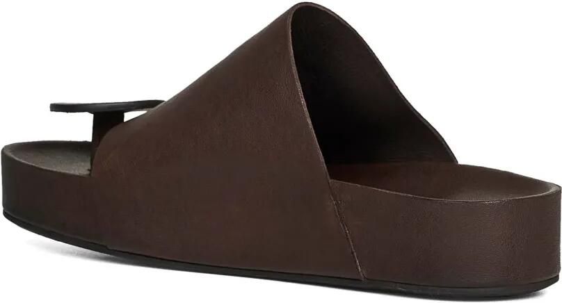 Uma Wang Platte leren sandalen Bruin - Foto 3