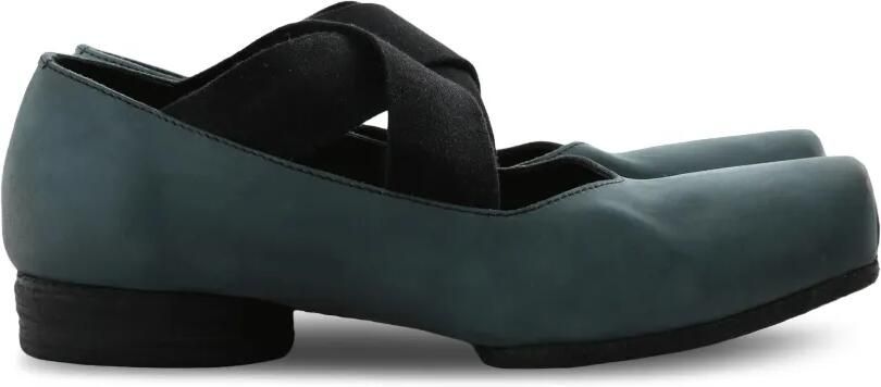 Uma Wang Platte pumps met gekruiste bandjes Blauw