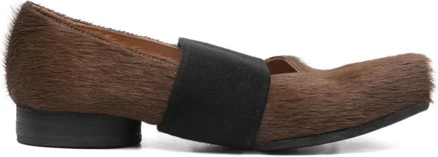Uma Wang Pumps met kalfshaar bandje Bruin - Foto 3