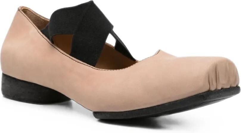 Uma Wang Pumps met vierkante neus en gekruiste bandjes Beige - Foto 2