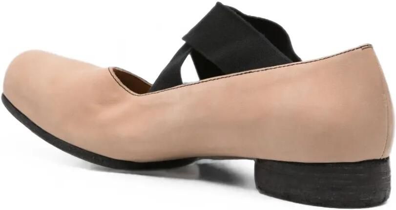 Uma Wang Pumps met vierkante neus en gekruiste bandjes Beige - Foto 3