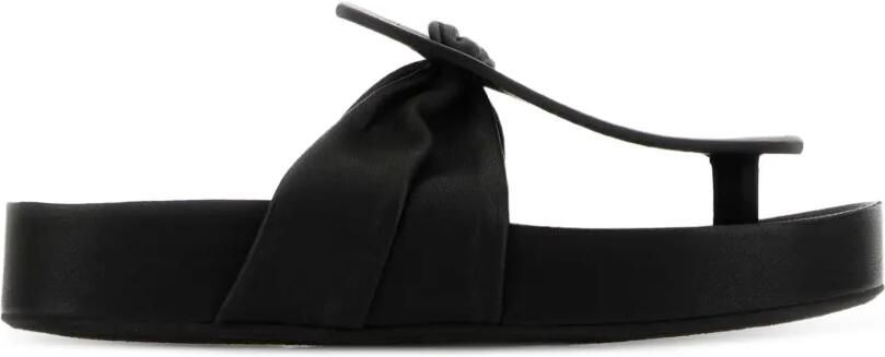 Uma Wang Sandalen met ruches Zwart
