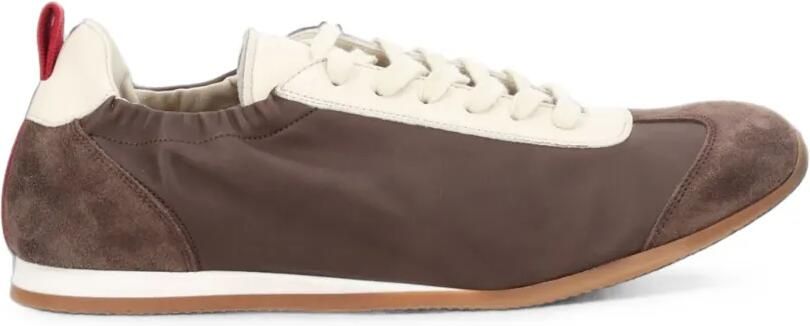 Uma Wang Sneakers met suède vlak Bruin