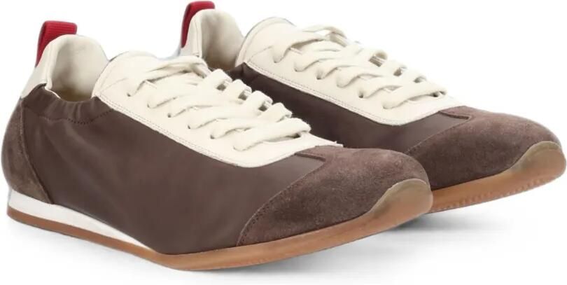 Uma Wang Sneakers met suède vlak Bruin - Foto 4